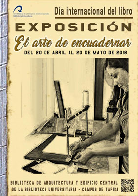 Cartel de la exposición en la Biblioteca de Arquitectura