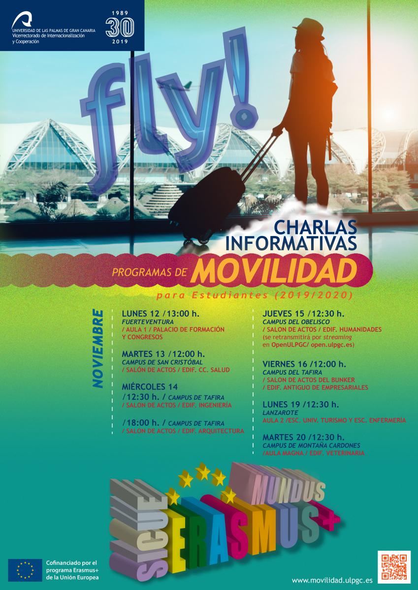 Cartel de las charlas informativas