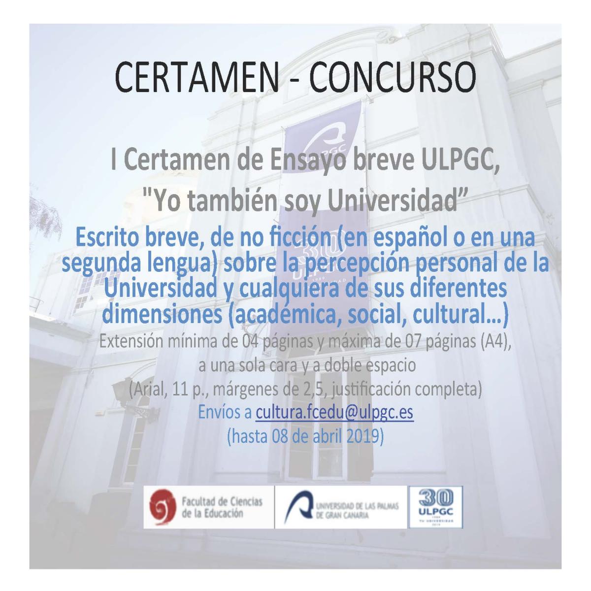 Cartel promocional del certamen