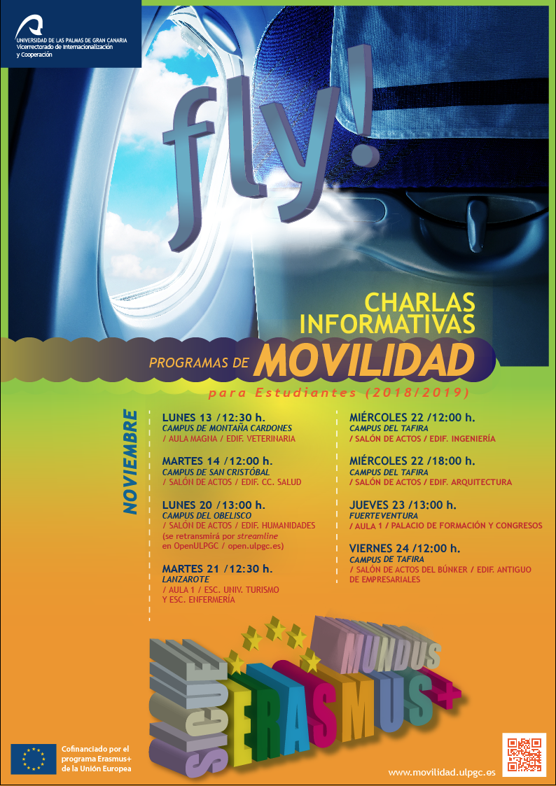 Cartel de las charlas informativas