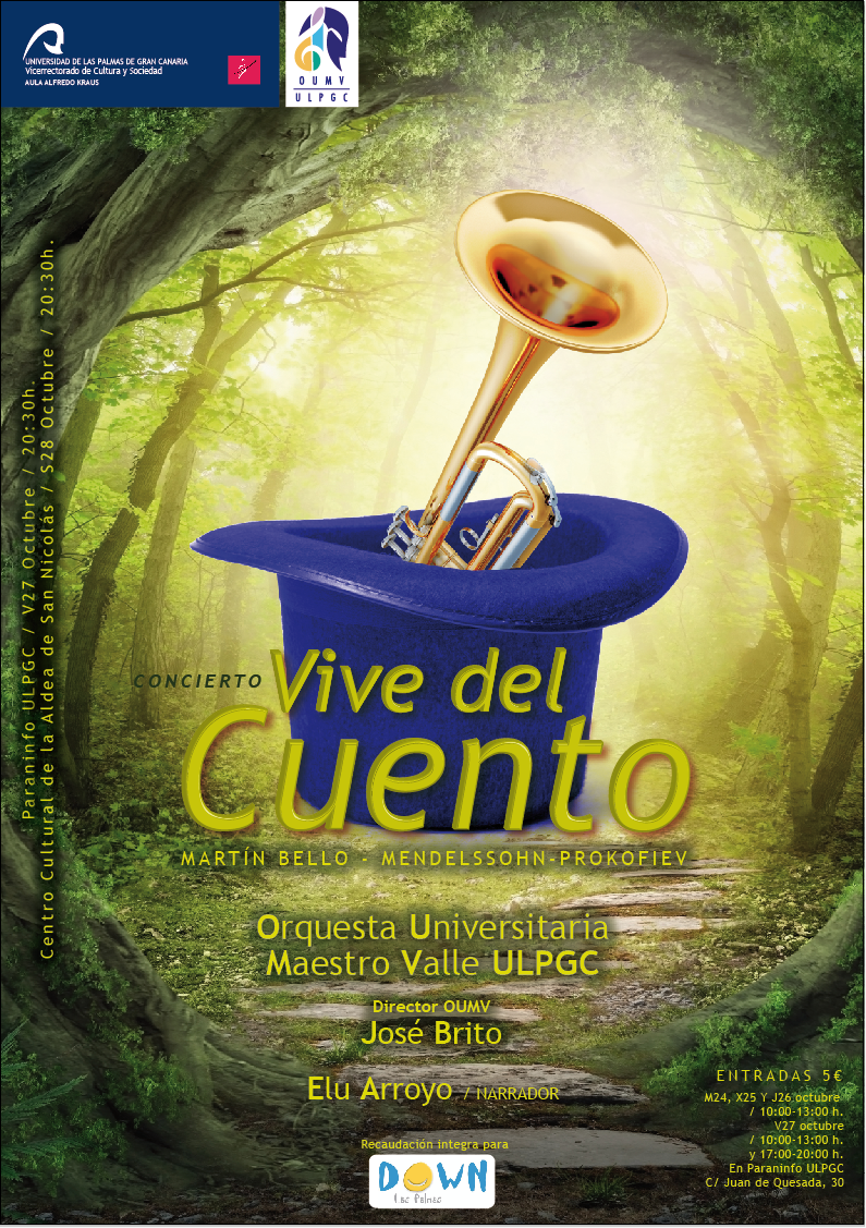 Cartel del concierto Vive del Cuento