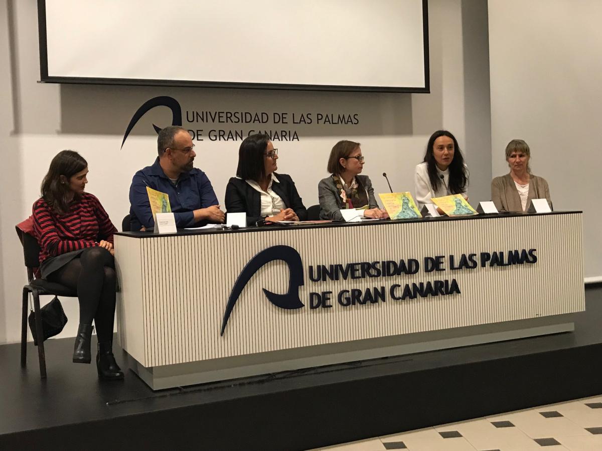 Imagen de la presentación en el Aula de Piedra de la ULPGC