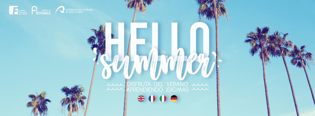 Imagen promocional de los cursos de verano del Aula de Idiomas