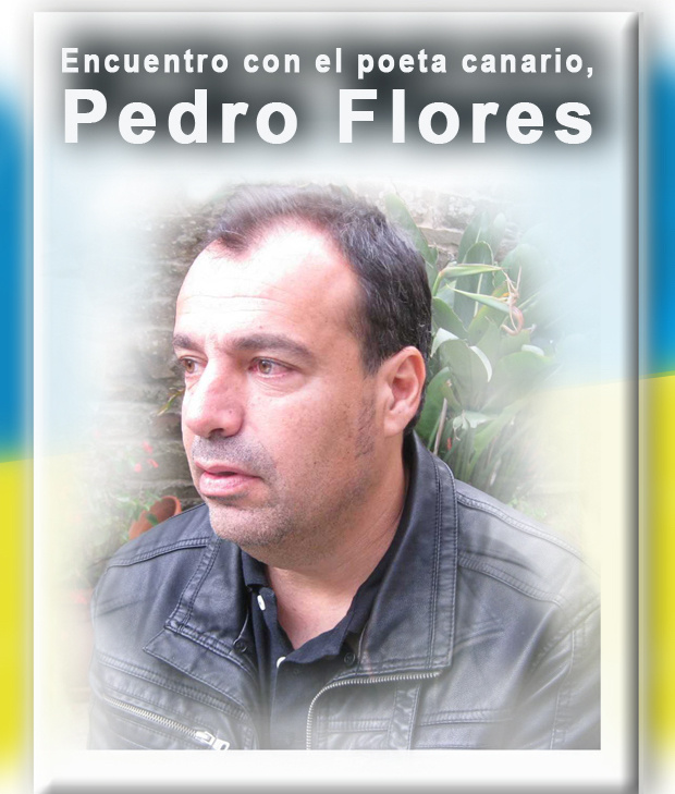 Cartel del encuentro con Pedro Flores