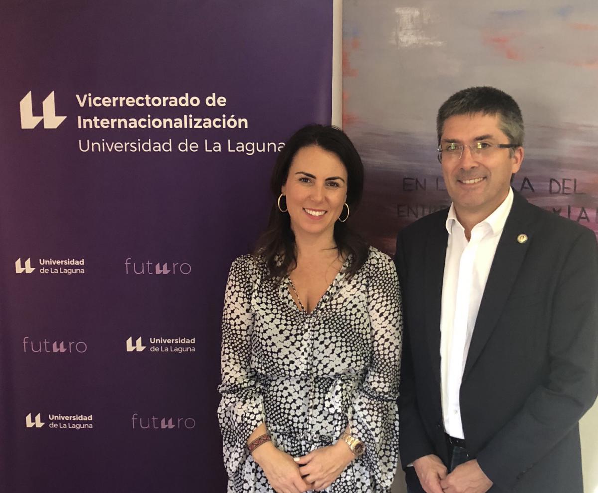 Los Vicerrectores de Internacionalización de las dos universidades públicas canarias. FOTO: ULL