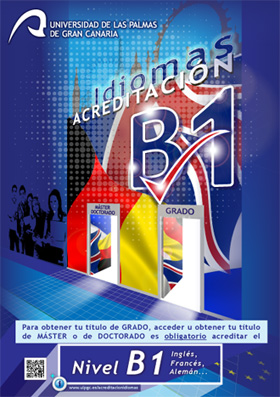 Cartel acreditación idiomas