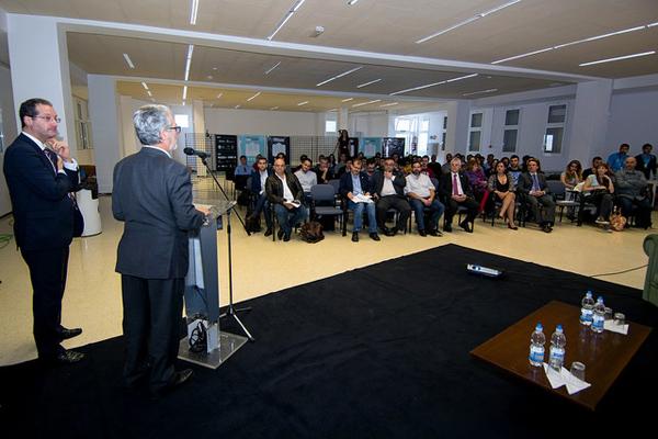 El Rector durante su intervención en el acto de inauguración