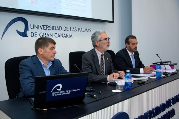Imagen de las Jornadas de Doctorado de la ULPGC, presidida por el Rector José Regidor