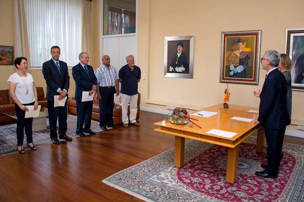 Otra imagen de la toma de posesión