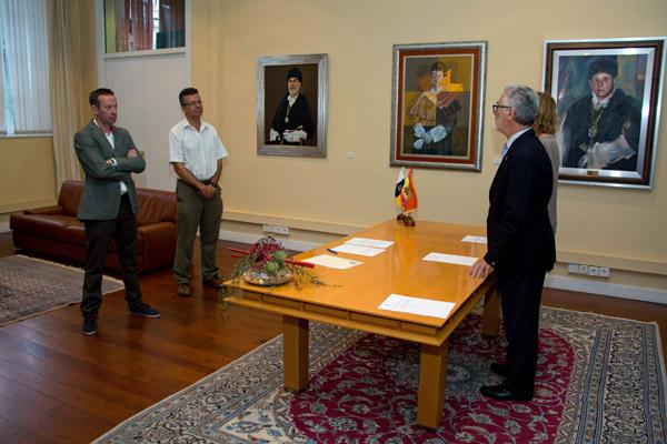 Otra imagen de la toma de posesión