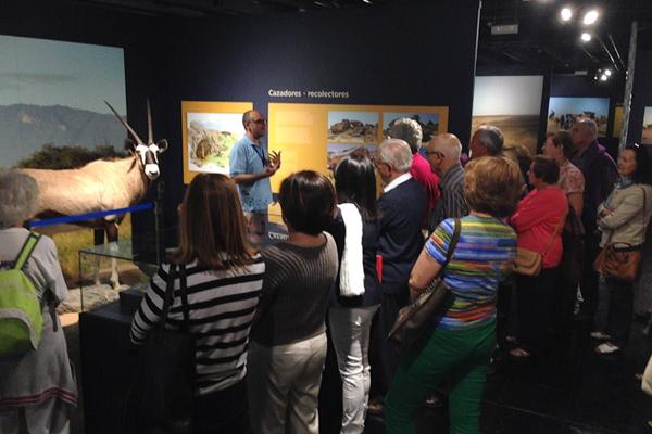 Imagen de la visita a la exposición del Museo Elder