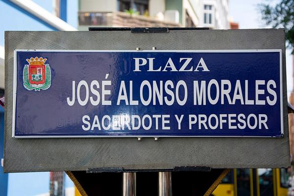 Detalle de la placa nominativa