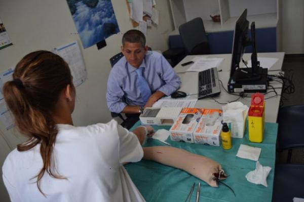Imagen de una de las estaciones de la prueba