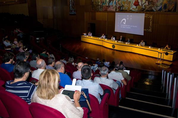 Imagen del Paraninfo durante la celebración del Claustro