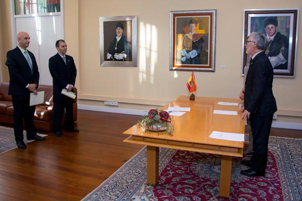 Otra imagen de la toma de posesión