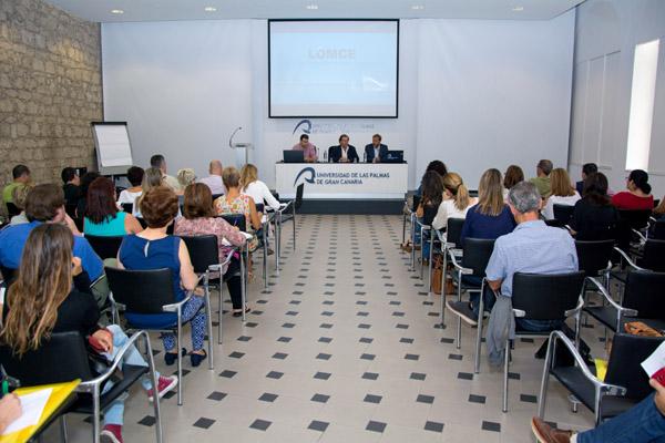 Otra imagen de la reunión en la Sede Institucional de la ULPGC