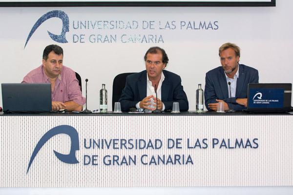 De izda. a dcha.: Nicanor Guerra, Nicolás Díaz de Lezcano y Ciro Gutiérrez
