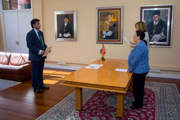 Otra imagen de la toma de posesión