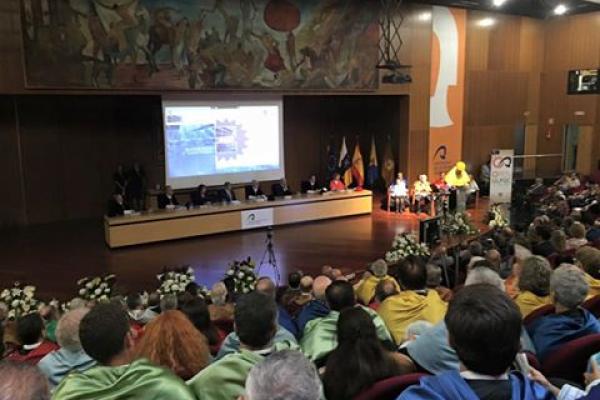 Imagen del Acto Académico de Apertura durante la lectura de la lección inaugural