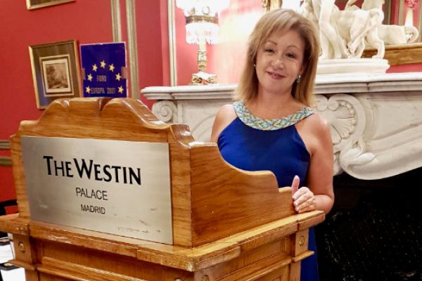 Lidia Monzón, durante la ceremonia celebrada en Madrid