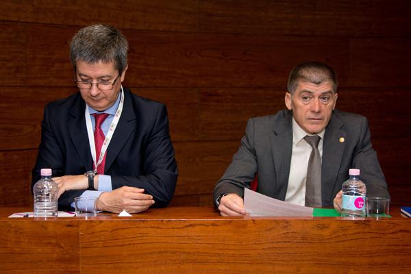 El Vicerrector de Coordinación y Proyectos Institucionales, José Miguel Doña, durante la inauguración del encuentro internacional