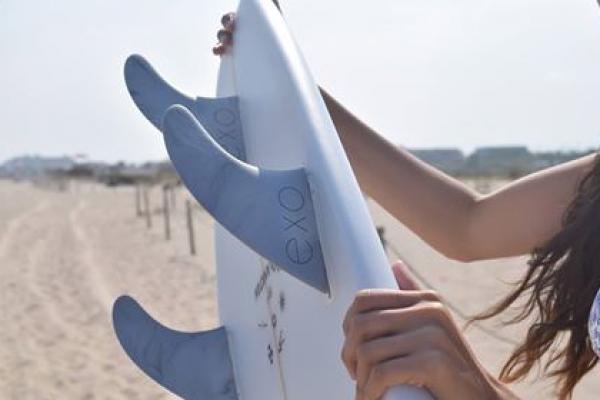 Detalle de las quillas ecológicas y biodegradables
