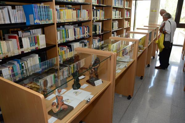Imagen de la exposición, instalada en la Biblioteca de Educación Física en el Campus de Tafira