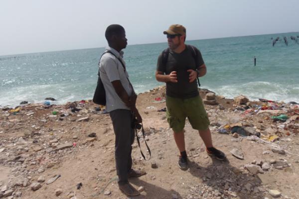 El investigador Daniel Castillo, durante su estancia en Dakar