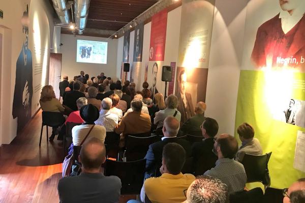 Otra imagen de la charla, celebrada en la Fundación Juan Negrín de Las Palmas de Gran Canaria