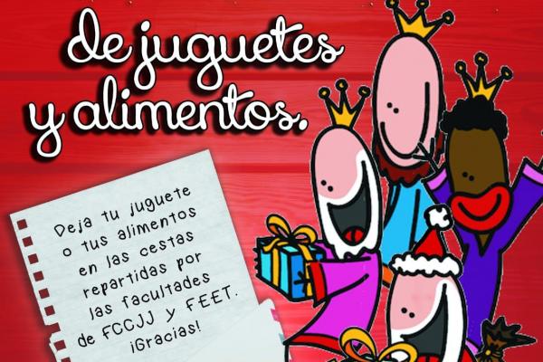 Detalle del cartel de la Campaña de Navidad de las Delegaciones estudiantiles