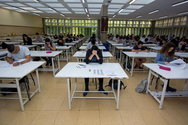 Imagen de la convocatoria de Julio de 2018 de la EBAU en el Campus de Tafira