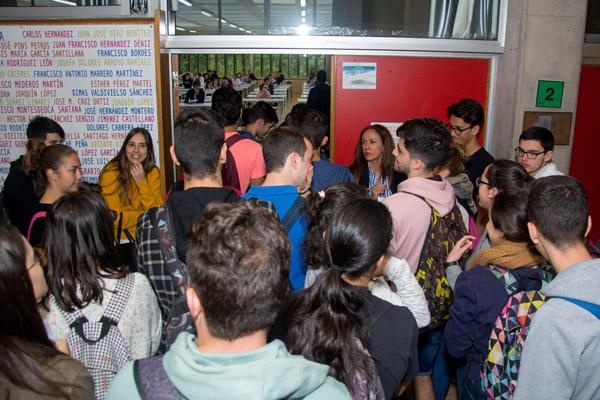 Imagen de la convocatoria de Junio de 2018 de la EBAU en el Campus de Tafira