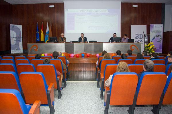 Imagen de la inauguración de las jornadas, que estuvieron presididas por el Rector Rafael Robaina
