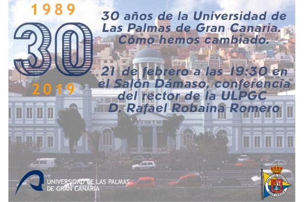 Cartel de la charla en el Real Club Náutico de Gran Canaria