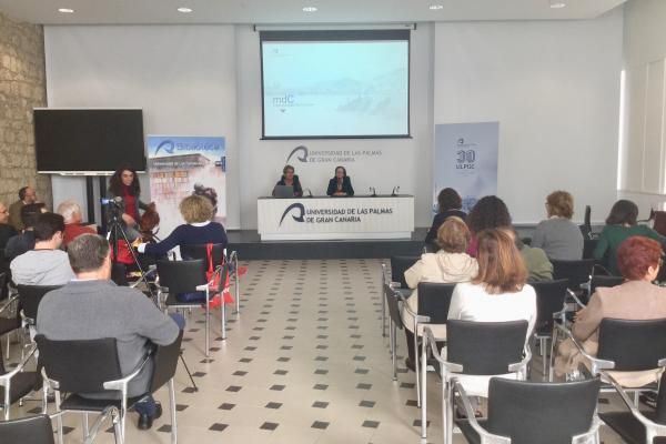 Imagen de la presentación en la Sede Institucional de la ULPGC