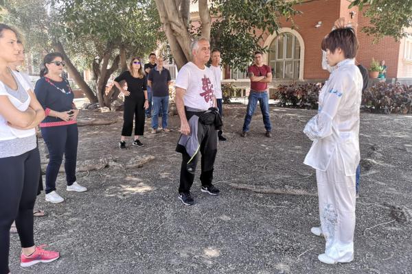 Imagen de la práctica en la sede del Instituto Confucio ULPGC