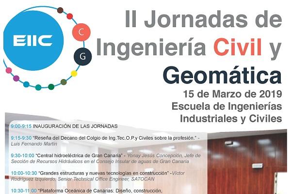 Cartel de la Jornada de Ingeniería Civil y Geomática