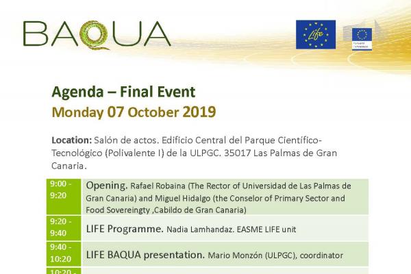 Detalle del cartel del evento