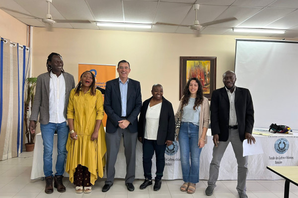 Foto de familia de los representantes de la ULPGC en Senegal